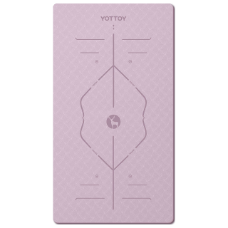 YOTTOY 女子瑜伽垫 薄雾紫 200*100*0.8cm 体位线款
