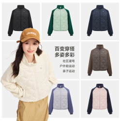 雪中飞 2025冬女士葫芦纹拼接轻薄羽绒服好看百搭亲子款户外A