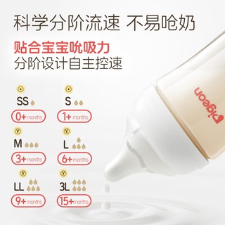  Pigeon/贝亲 防胀气防呛 新生儿奶瓶套装