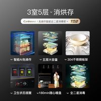  Canbo/康宝 XDZ200-TQ2/TQ1 304不锈钢 嵌入式消毒柜