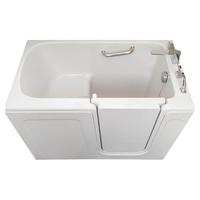 美标 适老浴缸步入式浴缸老人洗澡亚克力带门坐式深泡浴缸家用