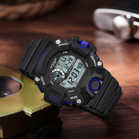 三达 青少年儿童手表男学生初中生夜光防水运动电子表时尚潮流腕表男款