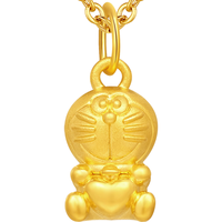 潮宏基 足金黄金吊坠女定价 哆啦A梦 XPG30016694 单吊坠