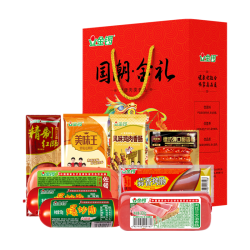 金锣 国潮金礼礼盒火腿肠肉类大礼包7款1649g/盒员工福利送亲友