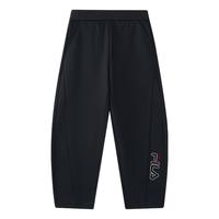 FILA KIDS斐乐童装儿童长裤冬季款男女童加绒保暖抗菌针织休闲裤