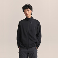 移动端、京东百亿补贴：京东京造 25秋冬F1系列防风抓绒衣裤户外运动保暖外套立领开衫 黑松露 L 立领开衫黑松露 L（175/96A）