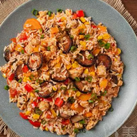 移动端：云之南 香菇，猪肉渣鸡蛋炒饭