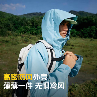 探路者（TOREAD）【山行】软壳衣男女户外运动防风保暖舒适徒步登山外套 冰湖蓝 女 3XL