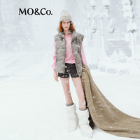 MO&Co.【active系列】羽绒服马甲2025冬90绒轻磨毛运动风MBE4EIN026 深花灰色 XS /155