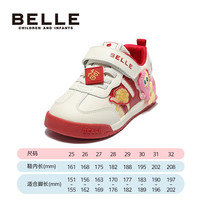 BeLLE/百丽 新年 儿童运动鞋 红色(RA0020)不加绒 26 码