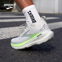 BROOKS Glycerin 甘油 23男款跑鞋缓震运动 灰/绿/黑色 42