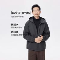 GIORDANO/佐丹奴 复合摇粒绒 男士软壳外套