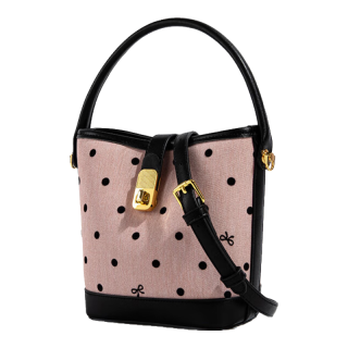 马克华菲 波点女士水桶包  中包