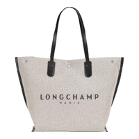 珑骧(LONGCHAMP)大容量单肩斜跨包 米白色 32X32X17cm