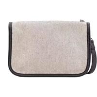 珑骧(LONGCHAMP)Essential Toile系列男女单肩斜跨包 米白色