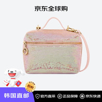 珑骧(LONGCHAMP)Le Pliage系列女士亮片斜跨手提包 裸色 16X10X11cm