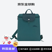 珑骧(LONGCHAMP)女士经典环保系列单肩斜挎包孔雀蓝