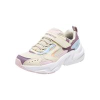 Skechers斯凯奇儿童鞋男女童鞋四季休闲运动鞋耐磨跑步鞋405304L/303967L 女童/自然色/多彩色/NTMT 37