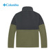 Columbia AE0560 抓绒衣 军绿色拼鲨鱼黑 M