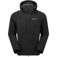 MONTANE 盟泰恩 Windjammer XPD 户外加绒软壳透气防水连帽外套男 黑色 L