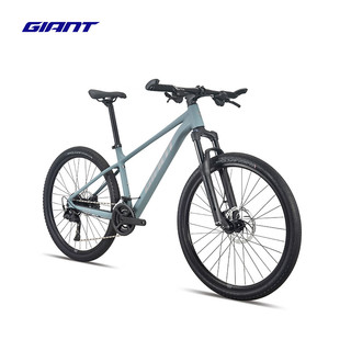 捷安特（GIANT）ATX 830铝合金筒轴油碟可锁定避震山地自行车 全消光灰蓝 29×19 L 180-192cm