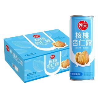 百亿补贴：养元 六个核桃 核桃杏仁露 240ml*20罐 赠礼袋