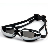佑游 泳镜专业高清防雾防水近视游泳眼镜成人儿童游泳装备 电镀黑色