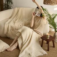 陌遇 毛巾毯毛毯布办公室午睡盖毯毯子毛巾被四季优品