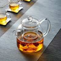 美斯尼 煮茶壶玻璃煮茶器加厚耐热玻璃泡茶壶功夫茶具 煮茶壶1L