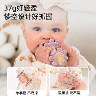 哈咔（haakaa）花朵牙胶磨牙棒婴幼儿防吃手小月龄3到6个月以上宝宝咬咬胶
