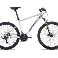 捷安特（GIANT）26款ATX600 铝合金21速碟刹成人山地自行车 烟雨灰