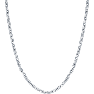 周六福 S925银项链 素链 42cm