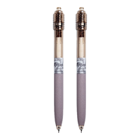 東米 中性笔 转转笔减负按动中性笔0.5mmCS笔尖高颜值黑色高考考研刷题笔时来运转 东米860 2支装 雷暴灰 【DM860】雷暴灰 2支装