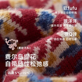 尼多熊 niduo bear儿童帽子男童女孩秋冬圣诞保暖毛线帽宝宝新年针织护耳帽