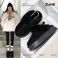 【59元合集】ZHR加绒雪地靴女秋冬保暖毛毛靴短靴 40