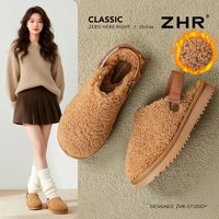 【59元合集】ZHR加绒雪地靴女秋冬保暖毛毛靴短靴 38