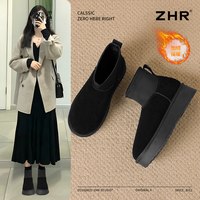 【59元合集】ZHR加绒雪地靴女秋冬保暖毛毛靴短靴 38
