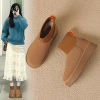 【59元合集】ZHR加绒雪地靴女秋冬保暖毛毛靴短靴 40