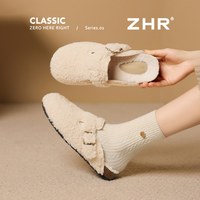 【59元合集】ZHR加绒雪地靴女秋冬保暖毛毛靴短靴 35