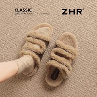 【59元合集】ZHR加绒雪地靴女秋冬保暖毛毛靴短靴 40