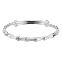 顺庆银楼 节节高足银手镯 5.6cm 20g