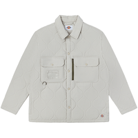 dickiesDickies 时尚百搭休闲版型大容量拉链口袋棉服 保暖外套10921 米灰色 L