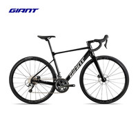 捷安特 新款PCR LTD 2+碳纤维前叉20速油压碟刹弯把竞技破风公路自行车 渊黑