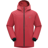 拓路者雪貂100p棉棉服男款Primaloft100g金标棉棉衣连帽保暖夹棉外套男 曜石黑