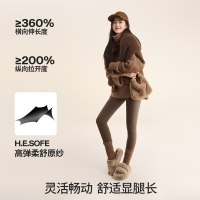 小野和子 鲨鱼裤秋冬款可外穿女加绒瑜伽打底裤