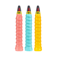 移动端、京东百亿补贴：泰昂 羽毛球拍手胶 黄蓝粉3条装