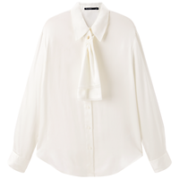 太平鸟 女式衬衫通勤冬翻领