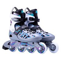 COUGAR 美洲狮 中性轮滑鞋 MZS308N 银紫色 M