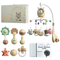 欣格新生儿见面高档礼盒婴儿玩具床铃牙胶手摇铃音乐宝宝满月