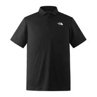 北面(The North Face)速干POLO衫男T恤户外吸湿排汗短袖透气半袖7QOW JK3/黑色 XL/180